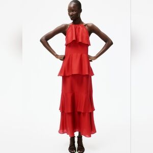 H&M Flounced Maxi Dress
